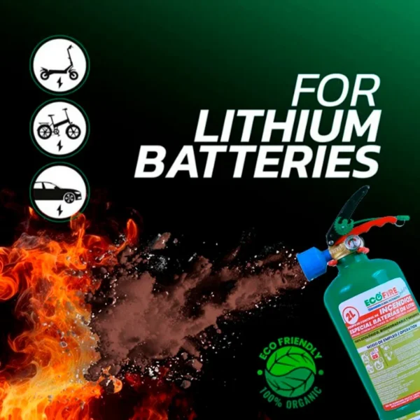 Extincteur diélectrique de 2 litres pour batteries lithium Extincteur diélectrique de 2 litres pour batteries lithium