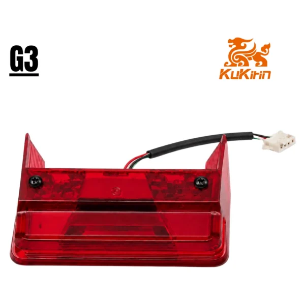 Feu arrière Kukirin G3, cabochon rouge et câble à connecteur blanc Feu arrière Kukirin G3, cabochon rouge et câble à connecteur blanc