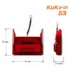 Cotes du feu arrière Kukirin G3 : 91 mm de large, 79 mm de haut, 25,5 mm d'épaisseur Cotes du feu arrière Kukirin G3 : 91 mm de large, 79 mm de haut, 25,5 mm d'épaisseur