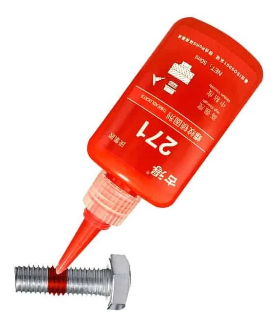 Application du frein-filet 271 sur le filetage d'une vis Application du frein-filet 271 sur le filetage d'une vis