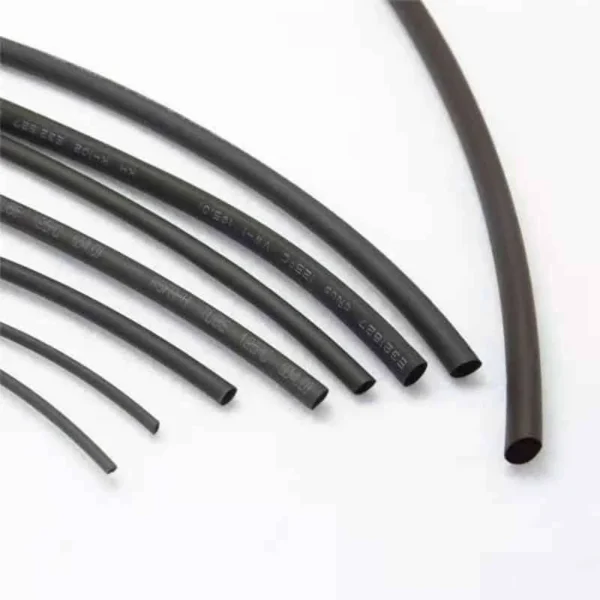 Gaine thermorétractable noire de différents diamètres Gaine thermorétractable noire de différents diamètres