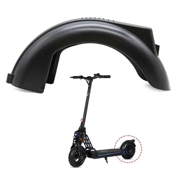 Garde-boue arrière Ecoxtrem Bison de trois quarts, carter noir enveloppant