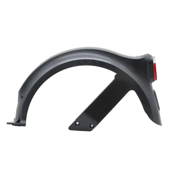 Garde-boue arrière Hikerboy Foxtrot Plus vu de trois quarts, bras de fixation moulés Garde-boue arrière Hikerboy Foxtrot Plus vu de trois quarts, bras de fixation moulés