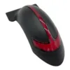 Garde-boue arrière à LED Dualtron Pop, coque noir mat et cabochon rouge vus de trois quarts Garde-boue arrière à LED Dualtron Pop, coque noir mat et cabochon rouge vus de trois quarts