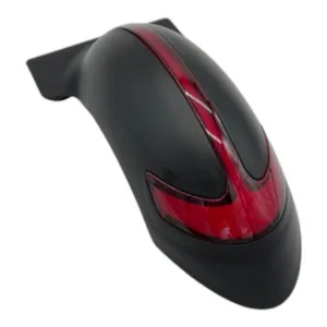 Garde-boue arrière à feu LED d'origine Dualtron Pop — coque noir mat, cabochon rouge