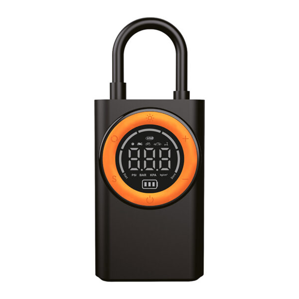 Écran rond du gonfleur électrique gradué en PSI, bar, kPa et kilogrammes par centimètre carré Écran rond du gonfleur électrique gradué en PSI, bar, kPa et kilogrammes par centimètre carré