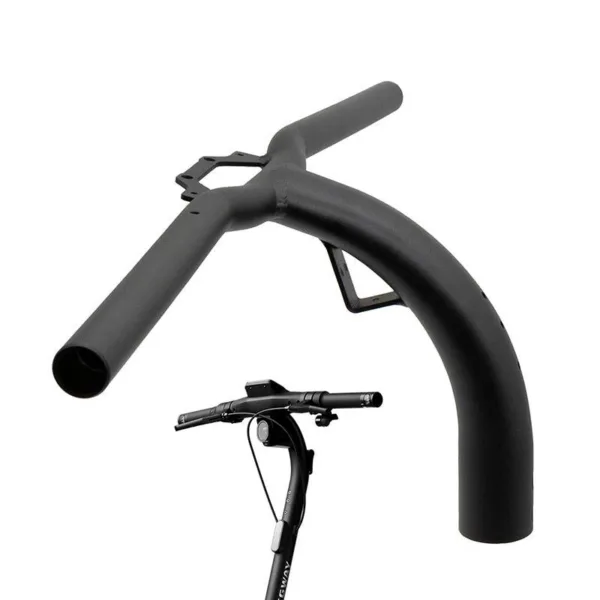 Guidon en T noir, vue de face