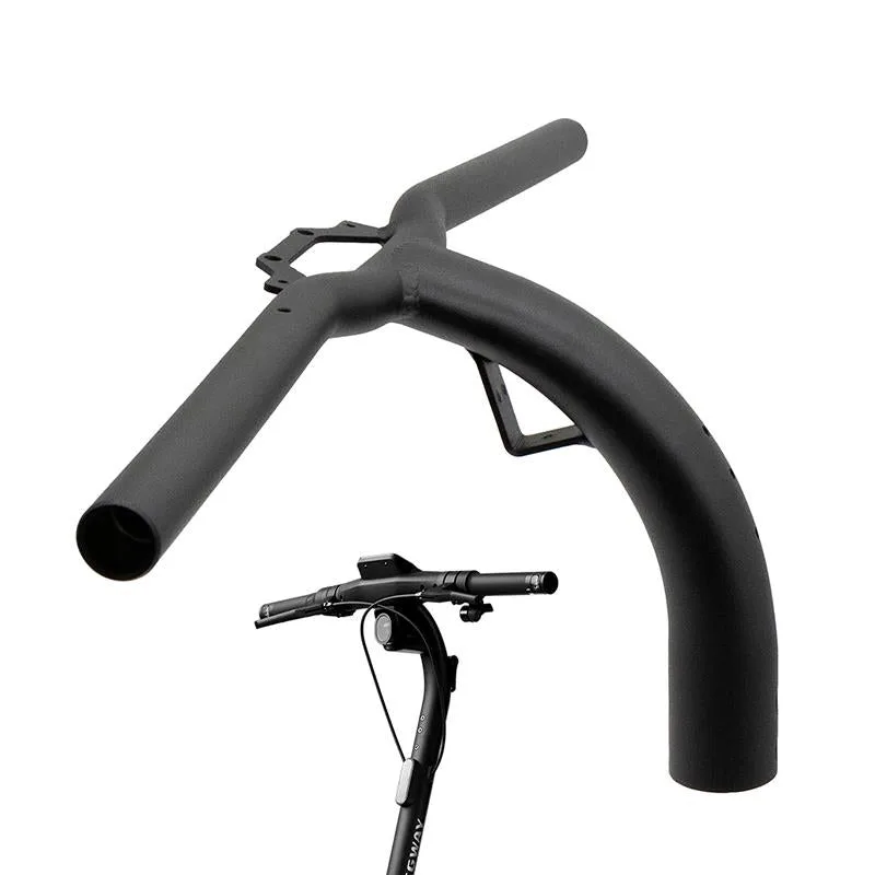 Guidon en T noir, vue de face