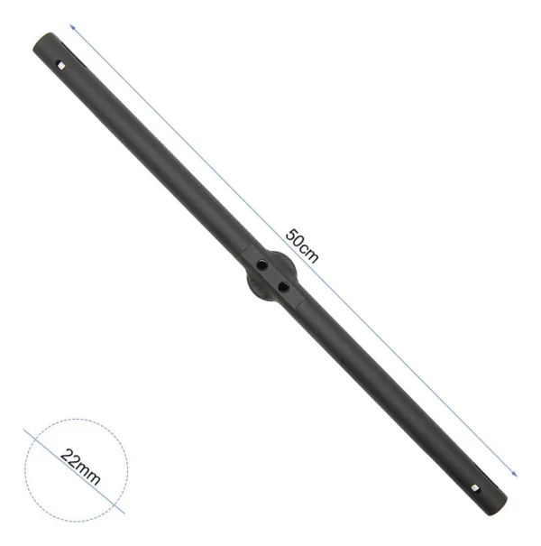 Plan cote du guidon en T : 50 cm de largeur totale et tube de 22 mm de diametre Plan cote du guidon en T : 50 cm de largeur totale et tube de 22 mm de diametre