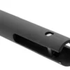 Detail de l'extremite du tube, fendue sur quelques centimetres et percee d'un petit trou Detail de l'extremite du tube, fendue sur quelques centimetres et percee d'un petit trou