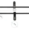 Plan cote du guidon en T : 52,5 cm de largeur totale, 22 mm de diametre aux extremites, 35 mm au fut Plan cote du guidon en T : 52,5 cm de largeur totale, 22 mm de diametre aux extremites, 35 mm au fut