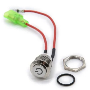 Interrupteur 16 mm Dualtron — bouton d'allumage inox à LED, pièce d'origine