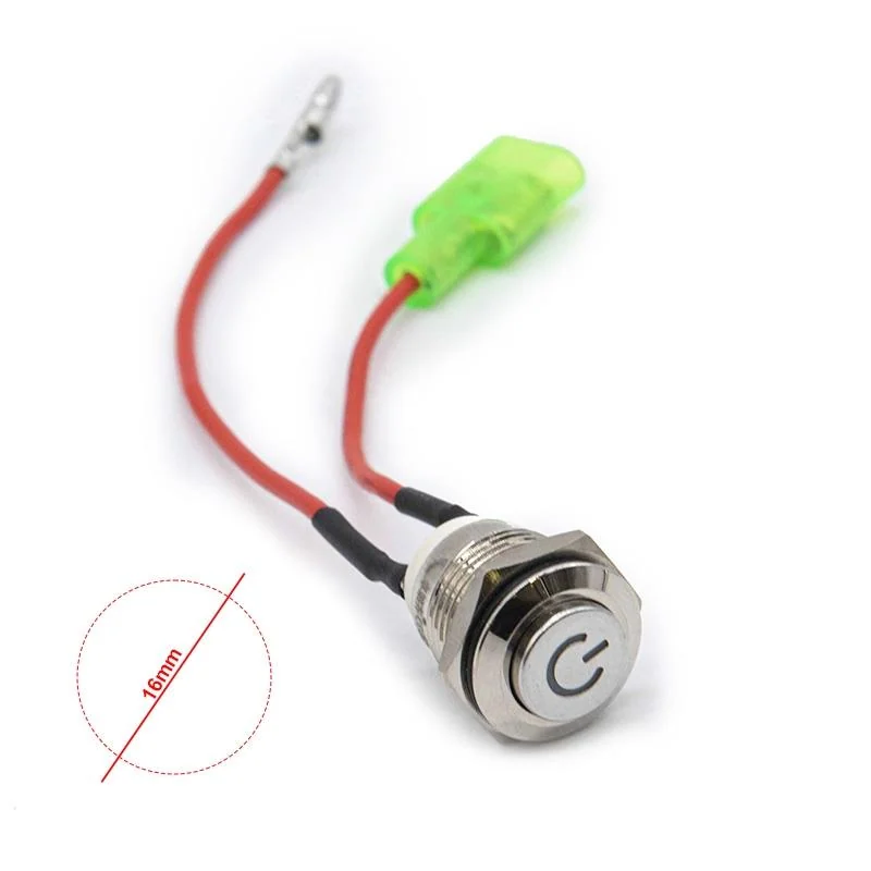 Interrupteur Dualtron 16 mm et ses deux fils d'alimentation