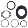 Les six pièces du kit de direction Xiaomi M365 posées à plat sur fond blanc Les six pièces du kit de direction Xiaomi M365 posées à plat sur fond blanc