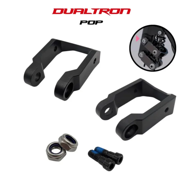 Kit fourche avant Dualtron Pop 2024 : deux biellettes, deux vis et deux écrous freinés