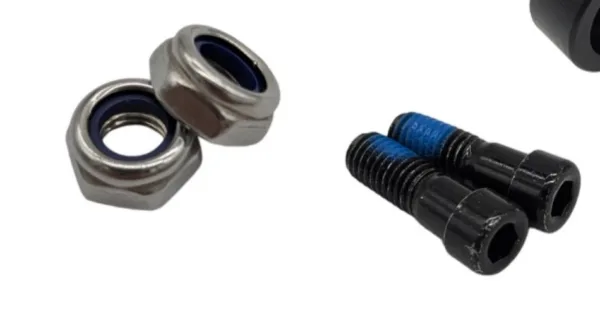Écrous freinés et vis à épaulement à frein filet du kit fourche avant Dualtron Pop