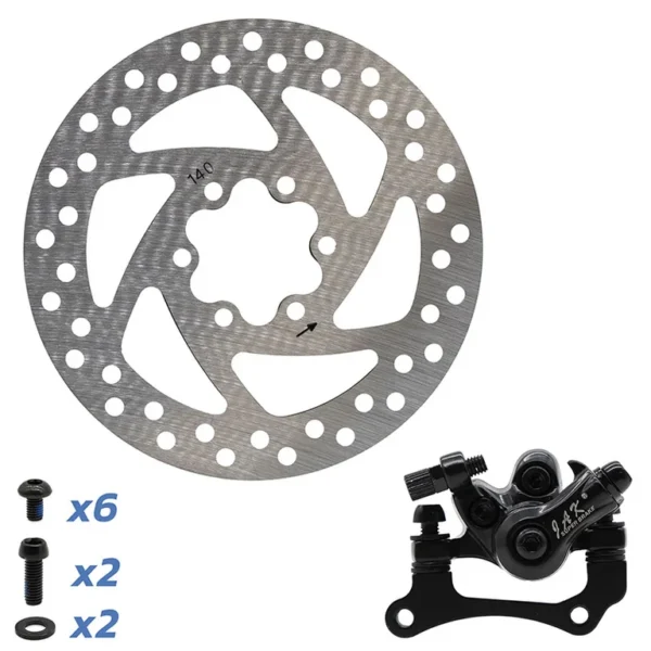 Kit frein à disque Hikerboy Foxtrot Plus : étrier, disque 140 mm et visserie Kit frein à disque Hikerboy Foxtrot Plus : étrier, disque 140 mm et visserie