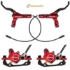 Zoom CR-3, leviers hydrauliques rouges et durites Zoom CR-3, leviers hydrauliques rouges et durites