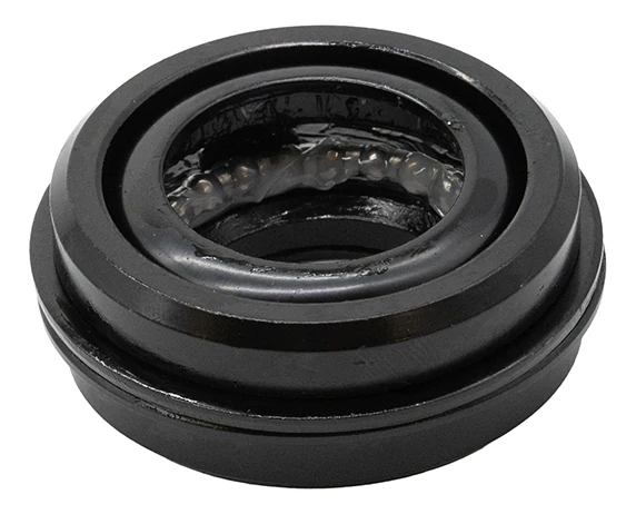 Gros plan de la cuvette du kit, sa cage à billes visible à l'intérieur Gros plan de la cuvette du kit, sa cage à billes visible à l'intérieur