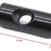 Plan coté de l'écrou barillet lisse : 21 mm de long, avec son taraudage transversal.