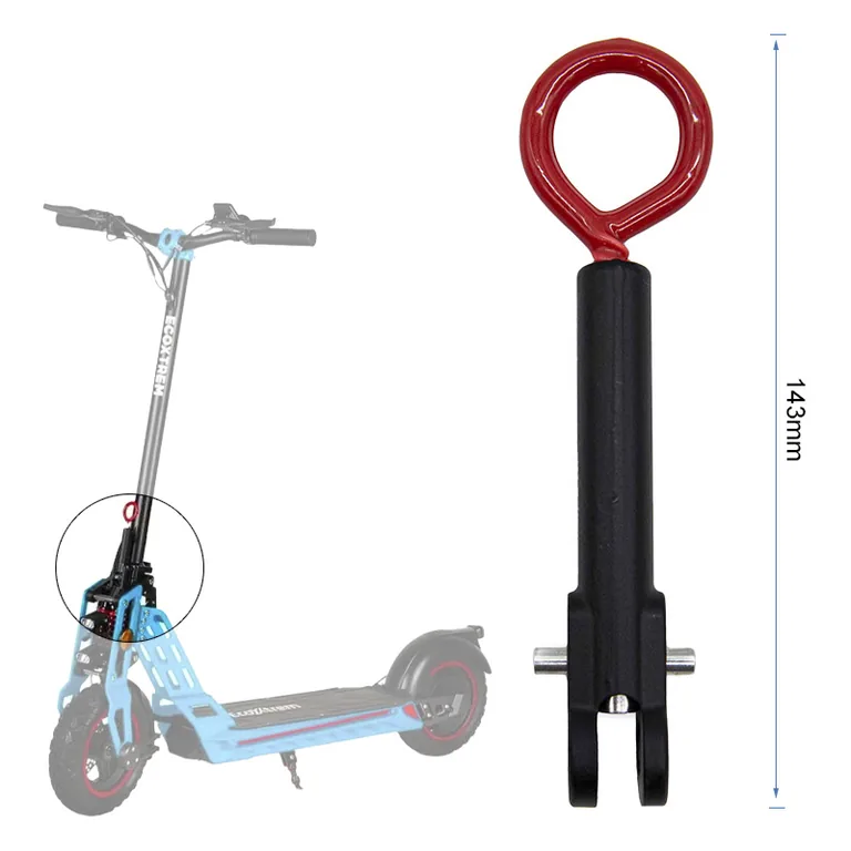 Levier de pliage Ecoxtrem Bison coté à 143 mm, anneau rouge en tête