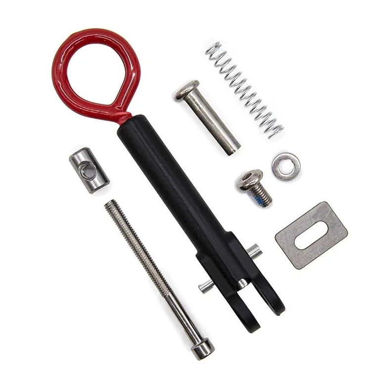 Ensemble complet du levier de pliage Ecoxtrem Bison : levier, tige, ressort, écrou et platine