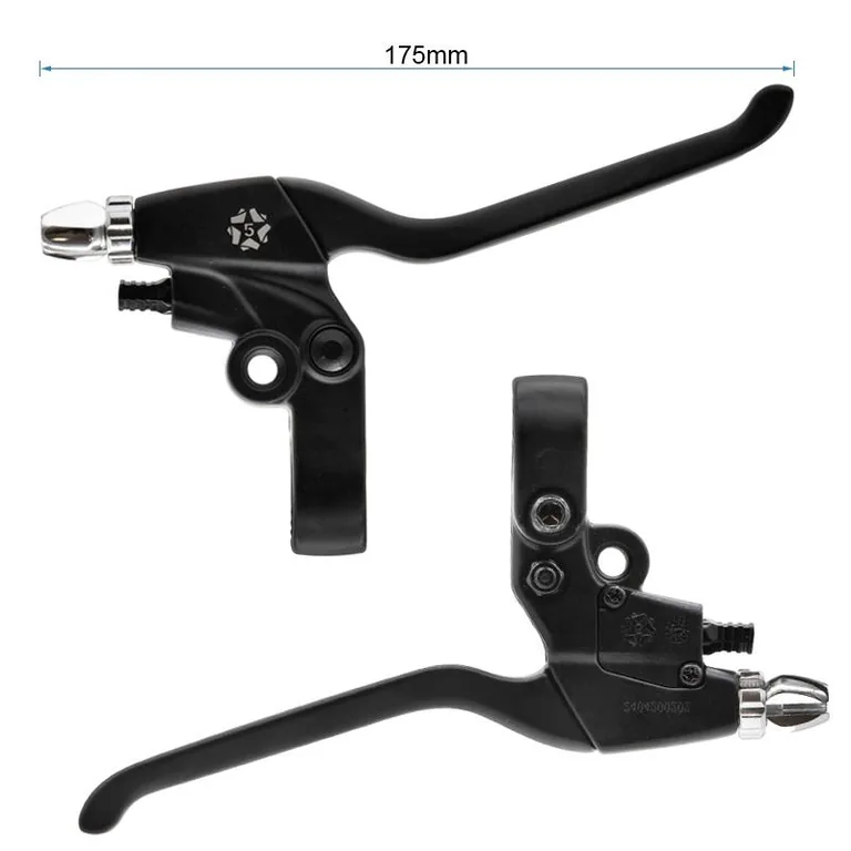 Levier de frein Ecoxtrem Bison coté à 175 mm, tendeur à barillet visible en pied