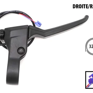 Levier de frein droit d'origine Ninebot Max G3 — corps métal, câble 32 cm