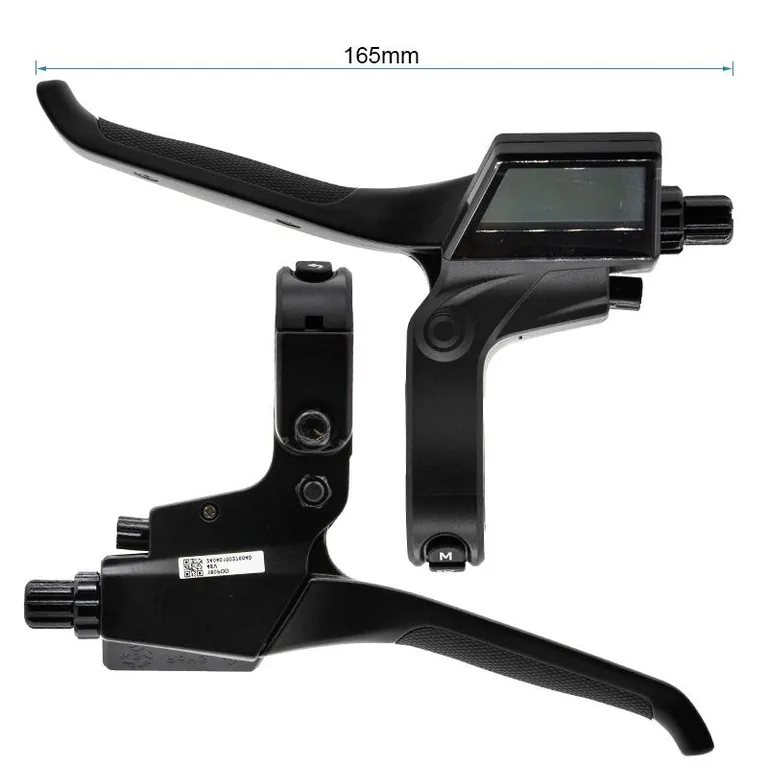 Bloc écran et levier Ecoxtrem Bison coté à 165 mm, levier déployé