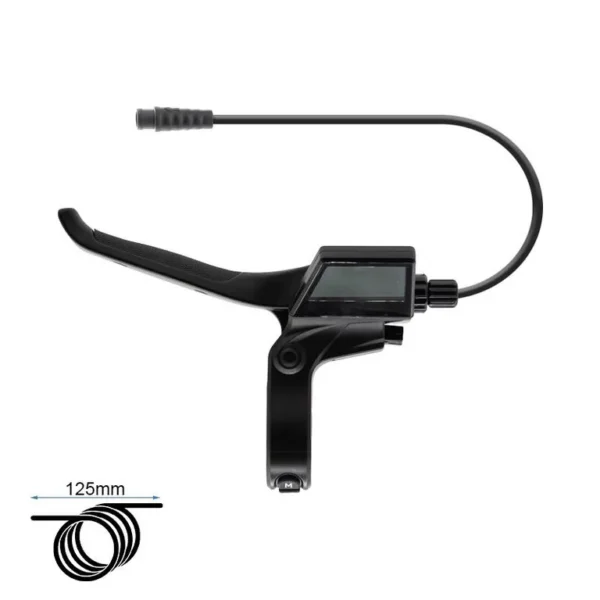 Bloc écran et levier Ecoxtrem Bison de profil, câble de 125 mm Bloc écran et levier Ecoxtrem Bison de profil, câble de 125 mm