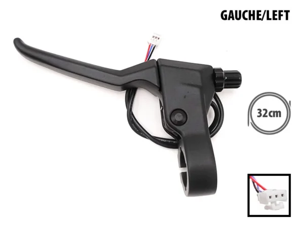 Levier de frein gauche d'origine Ninebot Max G3, corps métallique Levier de frein gauche d'origine Ninebot Max G3, corps métallique