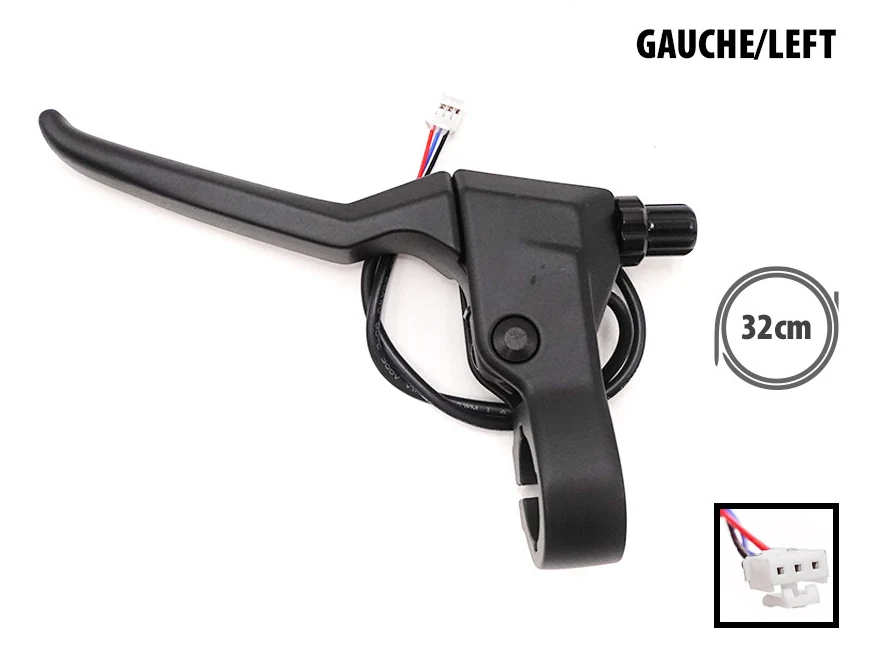 Levier de frein gauche d'origine Ninebot Max G3, corps métallique