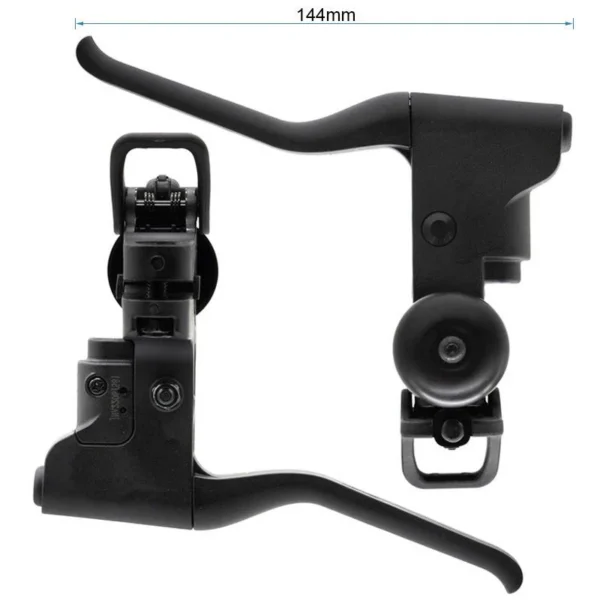 Poignée de frein gauche Ninebot série F et D, levier de 144 mm et sonnette Poignée de frein gauche Ninebot série F et D, levier de 144 mm et sonnette
