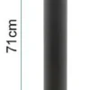 Plan coté du mât NIU KQi1 Pro : 71 cm de longueur totale, du haut du tube au bas du collier