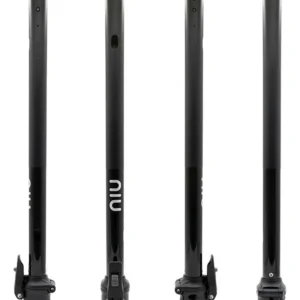 Mât de direction NIU KQi3 Max — tube noir de 70,5 cm avec charnière de pliage