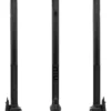 Mât de direction NIU KQi3 Sport noir vu de face et de profil, charnière de pliage en bas du tube