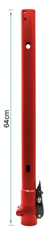 Plan coté du mât SmartGyro K2 : 64 cm de longueur totale, du haut du tube au bas du collier Plan coté du mât SmartGyro K2 : 64 cm de longueur totale, du haut du tube au bas du collier