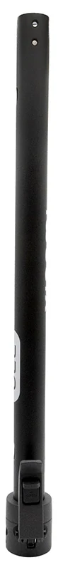 Mât de direction noir vu de face, marquage PRO sur le tube et base de pliage en bas Mât de direction noir vu de face, marquage PRO sur le tube et base de pliage en bas