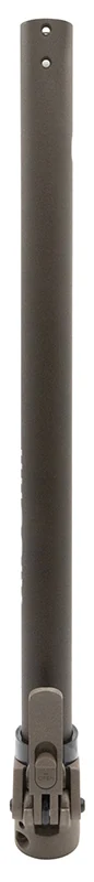 Mât de direction gris bronze vu de face, base de pliage en bas du tube Mât de direction gris bronze vu de face, base de pliage en bas du tube