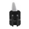 Extrémité inférieure du mât Ecoxtrem Bison et son insert de guidage Extrémité inférieure du mât Ecoxtrem Bison et son insert de guidage