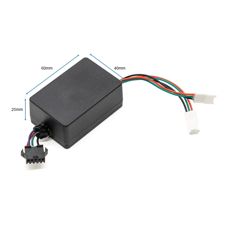 Module d'éclairage SmartGyro Crossover Dual Max, boîtier noir et cotes