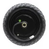 Moyeu du moteur-roue Ecoxtrem Bison, gravure HY48V800W lisible sur le flasque, flanc du pneu et valve