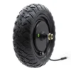 Moteur-roue arrière Ecoxtrem Bison, vue de trois-quarts côté câble, écrou d'axe visible