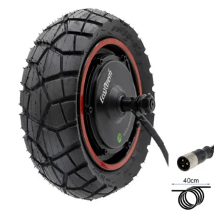 Moteur roue arrière Ecoxtrem M41 Tank — 48 V 800 W, pneu 80/50-6,5 monté, ouverture 125 mm
