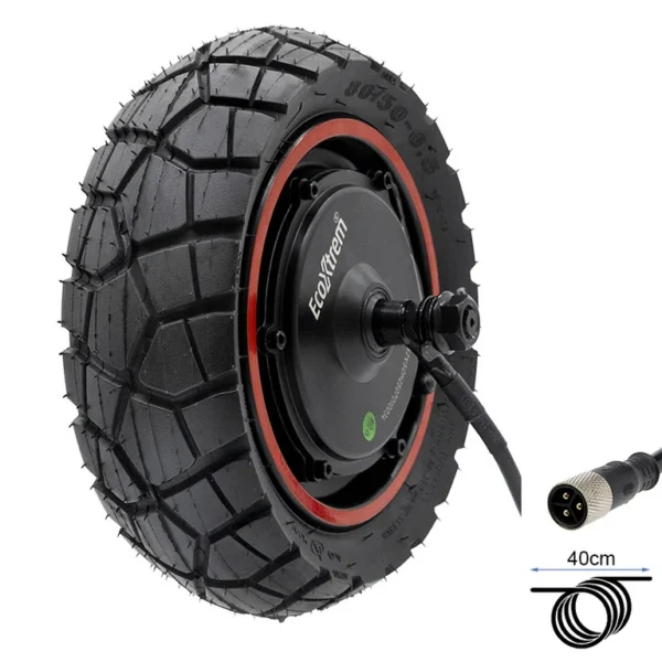 Moteur-roue arrière Ecoxtrem M41 Tank de trois quarts, pneu tout-terrain monté et câble de 40 cm