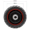 Moteur-roue Ecoxtrem M41 Tank de face : 257 mm de diamètre hors tout, jante de 180 mm