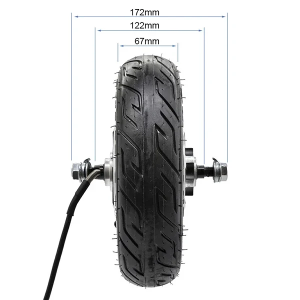 Moteur-roue arrière Hikerboy Foxtrot Plus vu de côté, largeur de 67 mm Moteur-roue arrière Hikerboy Foxtrot Plus vu de côté, largeur de 67 mm