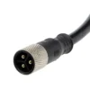 Connecteur rond étanche à trois broches en bout du câble du moteur avant Ecoxtrem M41 Tank Dual