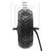 Moteur-roue Kukirin G4 de profil, pneu monté et axe traversant serré Moteur-roue Kukirin G4 de profil, pneu monté et axe traversant serré
