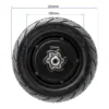 Moteur-roue Kukirin G4 coté : 283 mm de diamètre hors tout, 180 mm de jante, moyeu de 22 mm Moteur-roue Kukirin G4 coté : 283 mm de diamètre hors tout, 180 mm de jante, moyeu de 22 mm